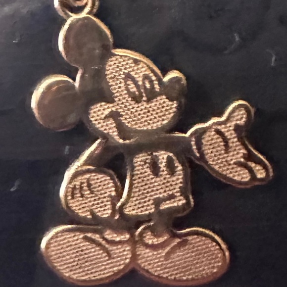 Disney Mickey Mouse Necklace 14K Gold Pendant 90 Years with Original Box and Tag - Picture 4 of 10
